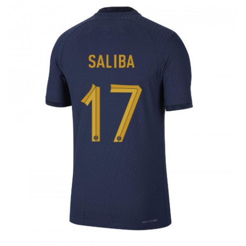 Frankrike William Saliba #17 Hemmatröja VM 2022 Kortärmad